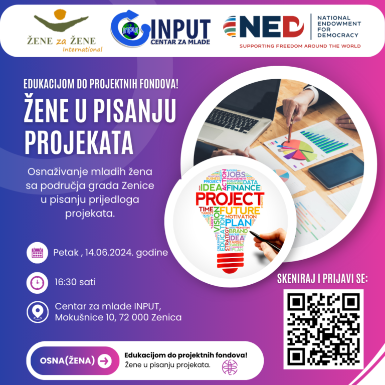 Edukacijom do projektnih fondova – Žene u pisanju projekata