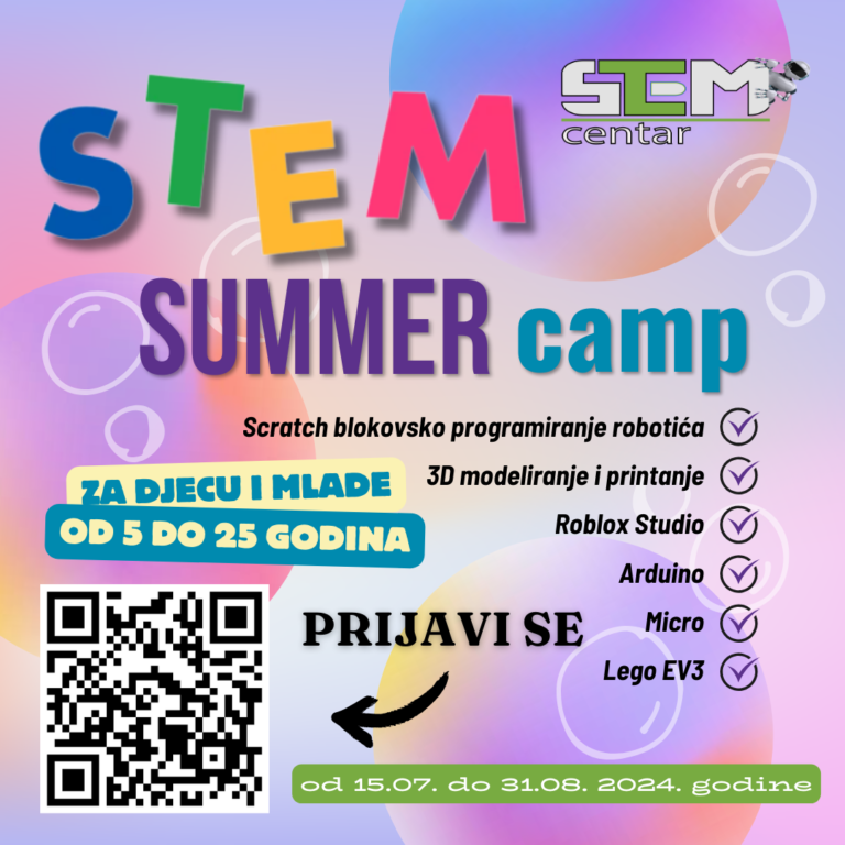 STEM Centar organizuje STEM SUMMER CAMP 2024