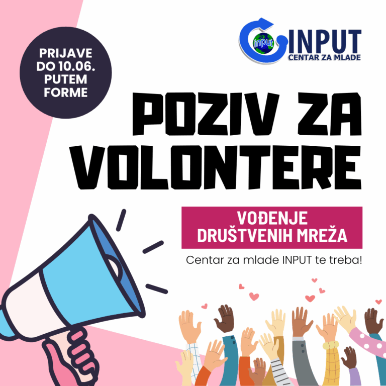 INPUT traži volontera/ku za vođenje društvenih mreža