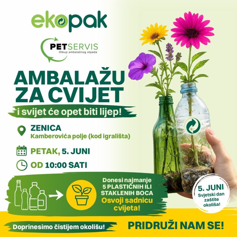 Obilježavanje Svjetskog dana zaštite okoliša u Zenici: Promocija ekoloških navika i podjela sadnica